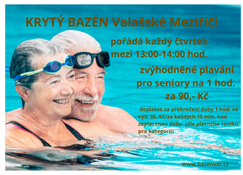 Zvýhodněné plavání pro seniory